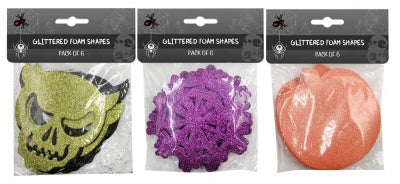 Halloween Glitter Foam Shapes