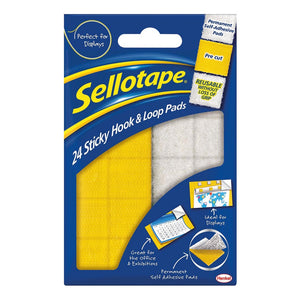 Sellotape Sticky Hook And Loop Pad Wlt24