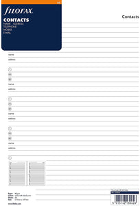 Filofax A4 Name, Address and Numbers